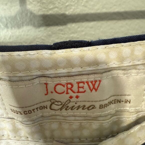 J.Crew Broken-In Chino Shorts Navy Blue Size 12 100% Cotton Classic Fit - Picture 6 of 7